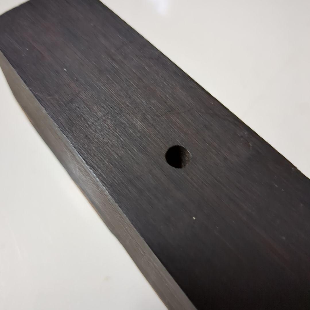 茶道具 花入れ 黒柿 渓雲