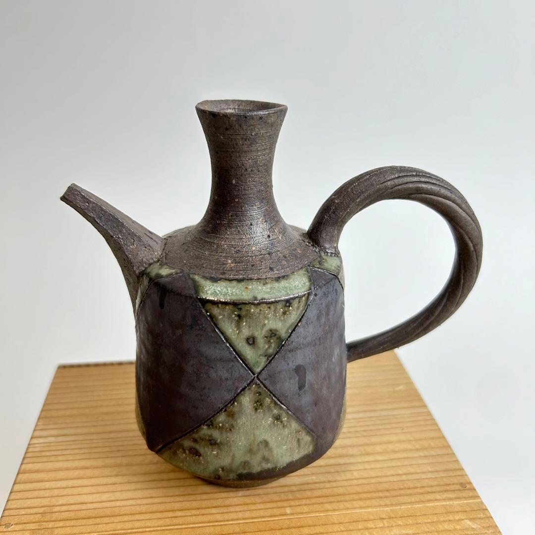 【未使用保管品】波多野正典 釉彩水注 茶道具