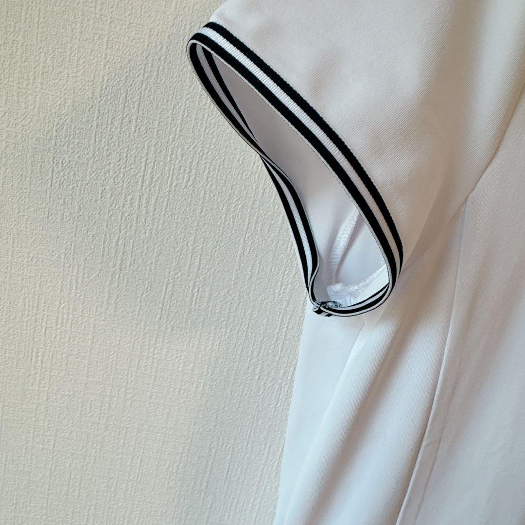 【極美品】LANVIN SPORT ラインストーンロゴ ハーフジップワンピース