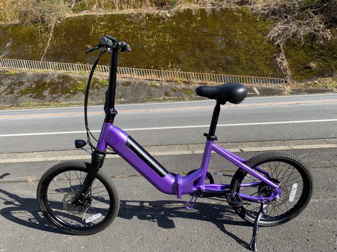 【動作確認済】送料無料 ディスク式折りたたみ電動自転車9.6Ah 7速20インチ