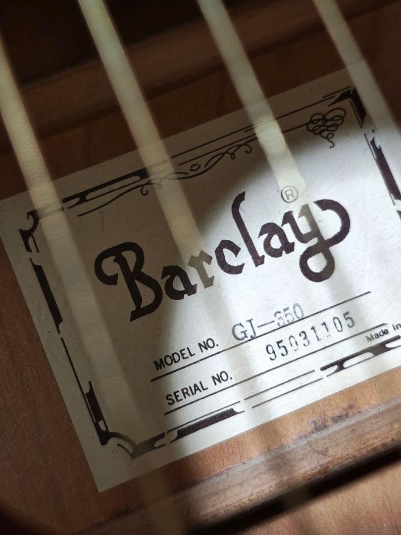 Barelay GJ-350ジャンボ/Gibsonヘッド