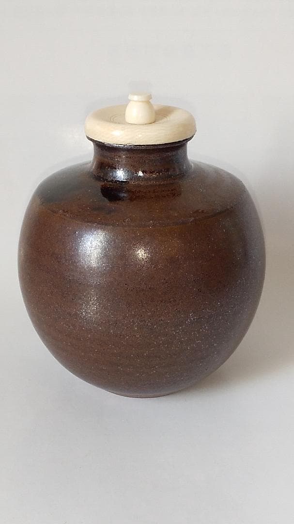 笹田仁史 本能寺文琳写 茶入 仕覆 朝倉間道 茶道具 共箱 栞 京焼茶入 新品