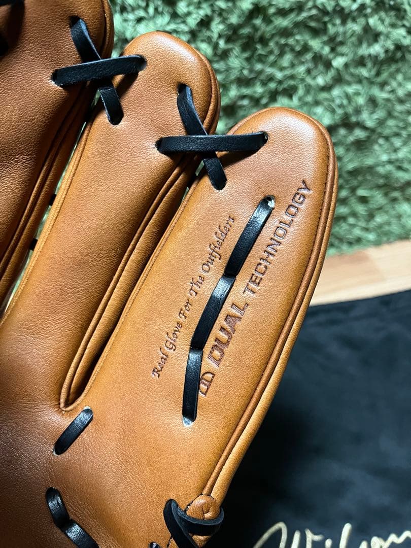 ウィルソンスタッフデュアル 硬式外野手用50型 タンカラー エアフロー