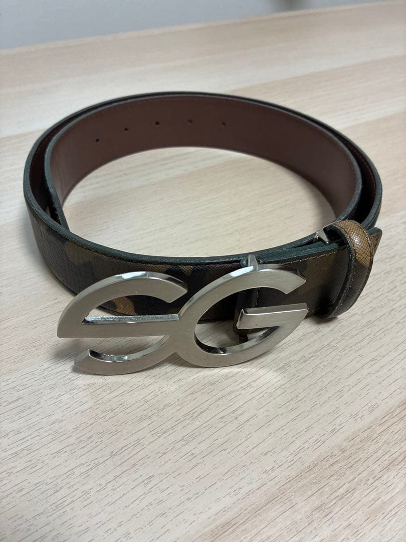 SEV GOLF セブゴルフ ベルト カモ柄 シルバーバックル ユーズド