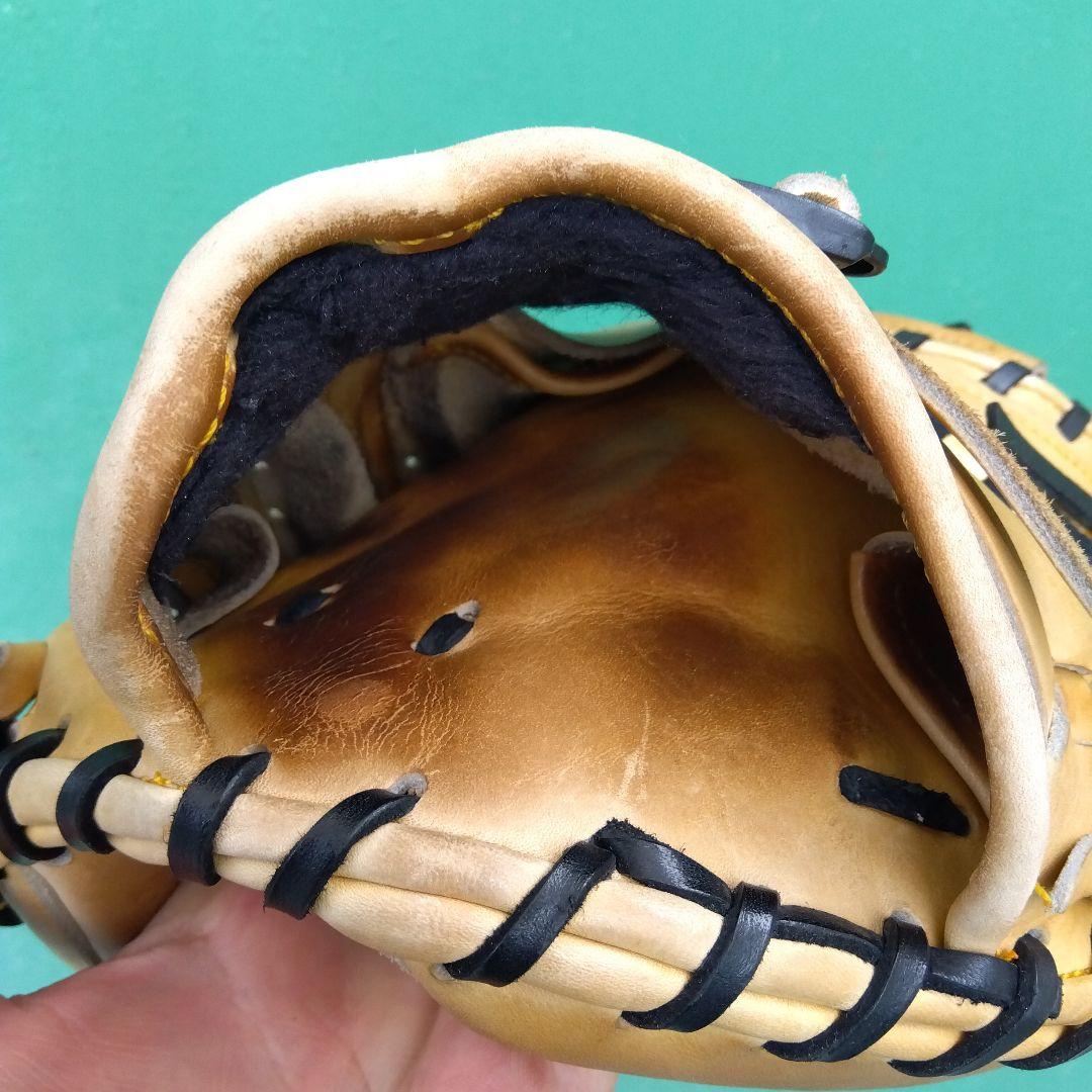 【美品】野球 グローブ 軟式 一般 キャッチャーミット ハタケヤマ