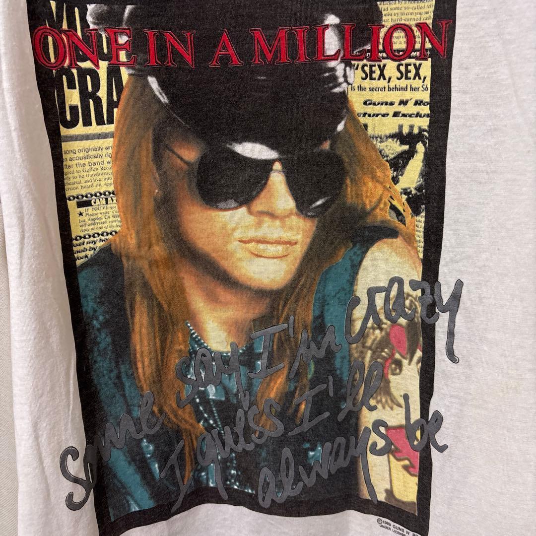 W AxL Rose Guns N' Roses ヴィンテージTシャツ