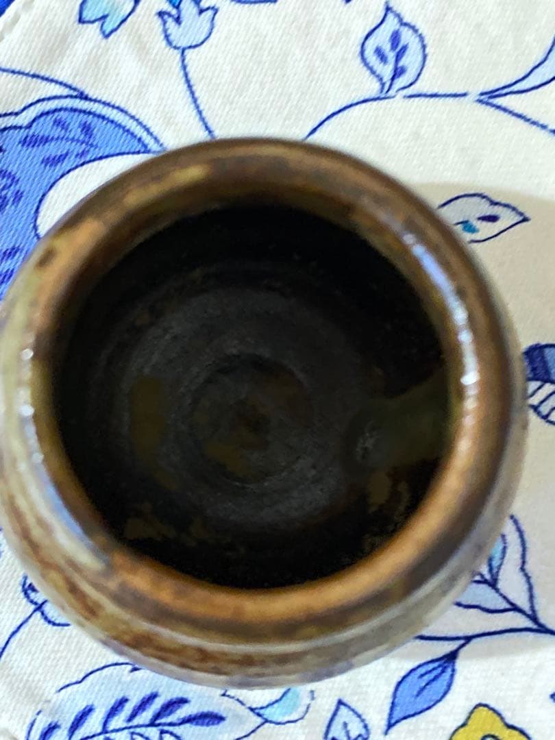 ¥42,800からお値下中　茶道具　人間国宝　李殷九 　高麗柿天目茶入