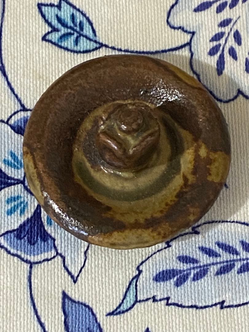 ¥42,800からお値下中　茶道具　人間国宝　李殷九 　高麗柿天目茶入