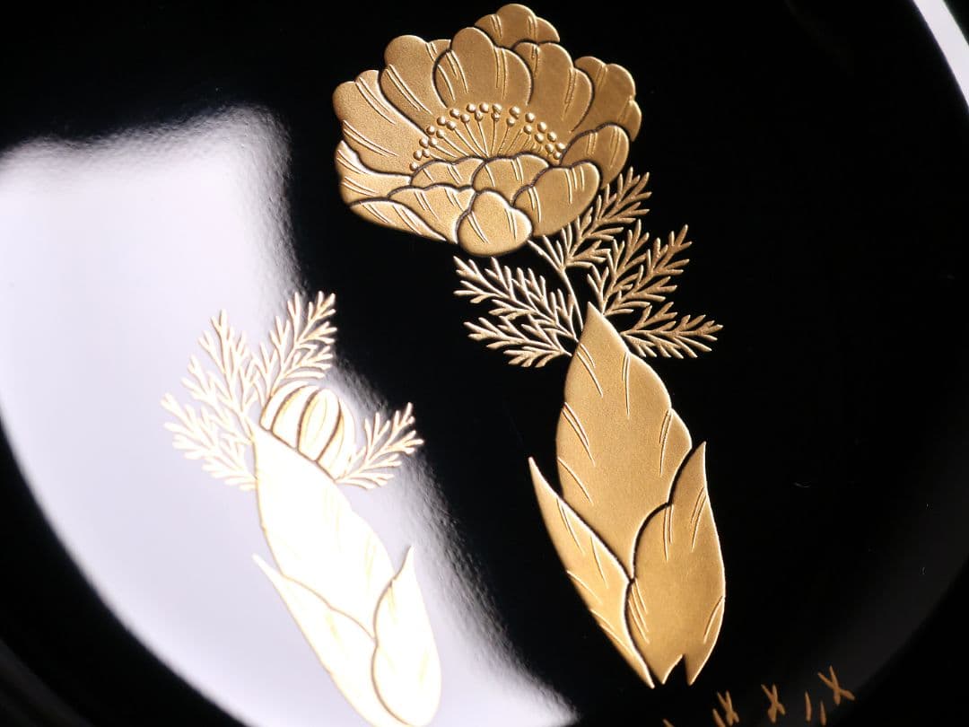 依頼品20客まとめ専用【CM380】輪島塗 草花 絵変わり蒔絵煮物椀 光峯 哲舟