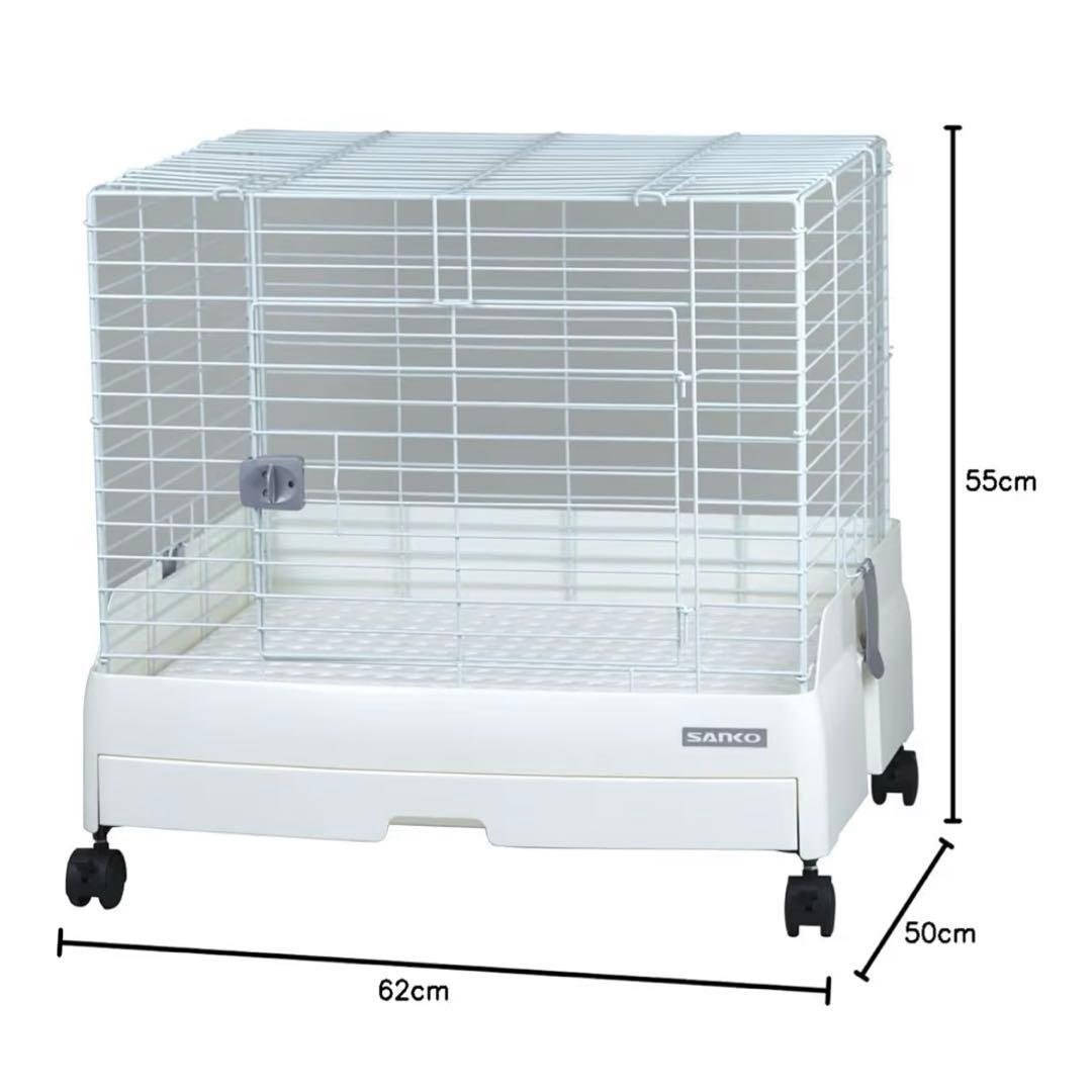 SANKO イージーホーム 60 ホワイト、ラビットフードボックスセット