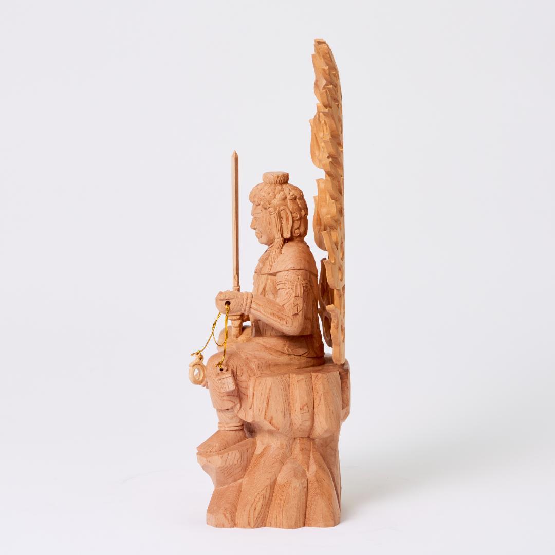 欅　半跏不動明王　３.５寸 #078