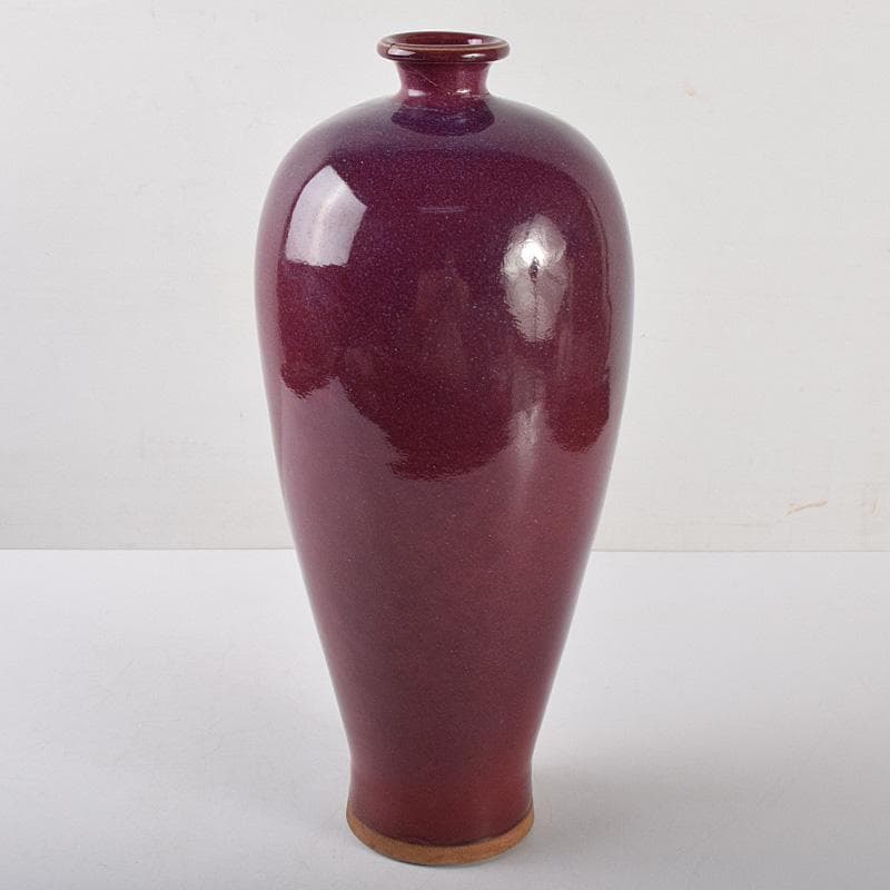 中国　辰砂紅釉　珊瑚釉梅瓶　M　R4734B