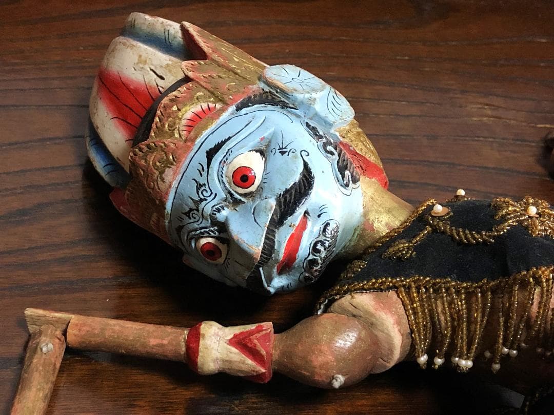 【 ドゥルユドノ（Duryudana）】 アンティーク木偶人形　ワヤン・ゴレ