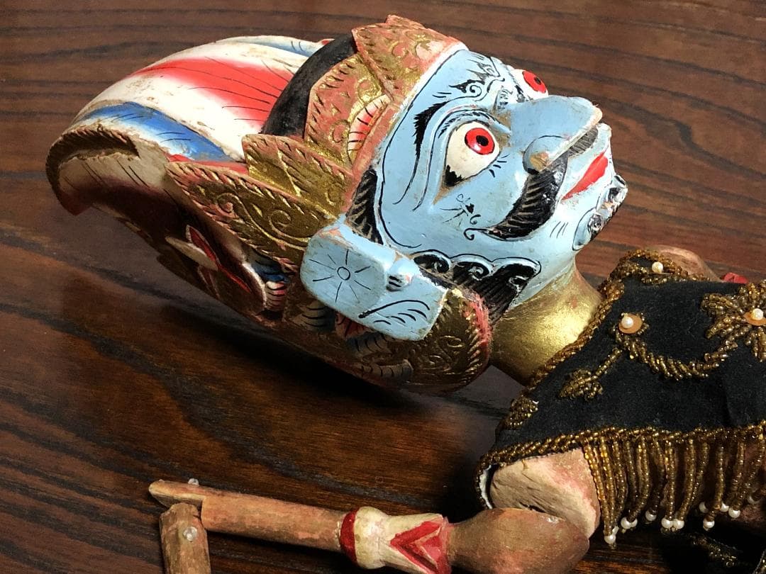 【 ドゥルユドノ（Duryudana）】 アンティーク木偶人形　ワヤン・ゴレ