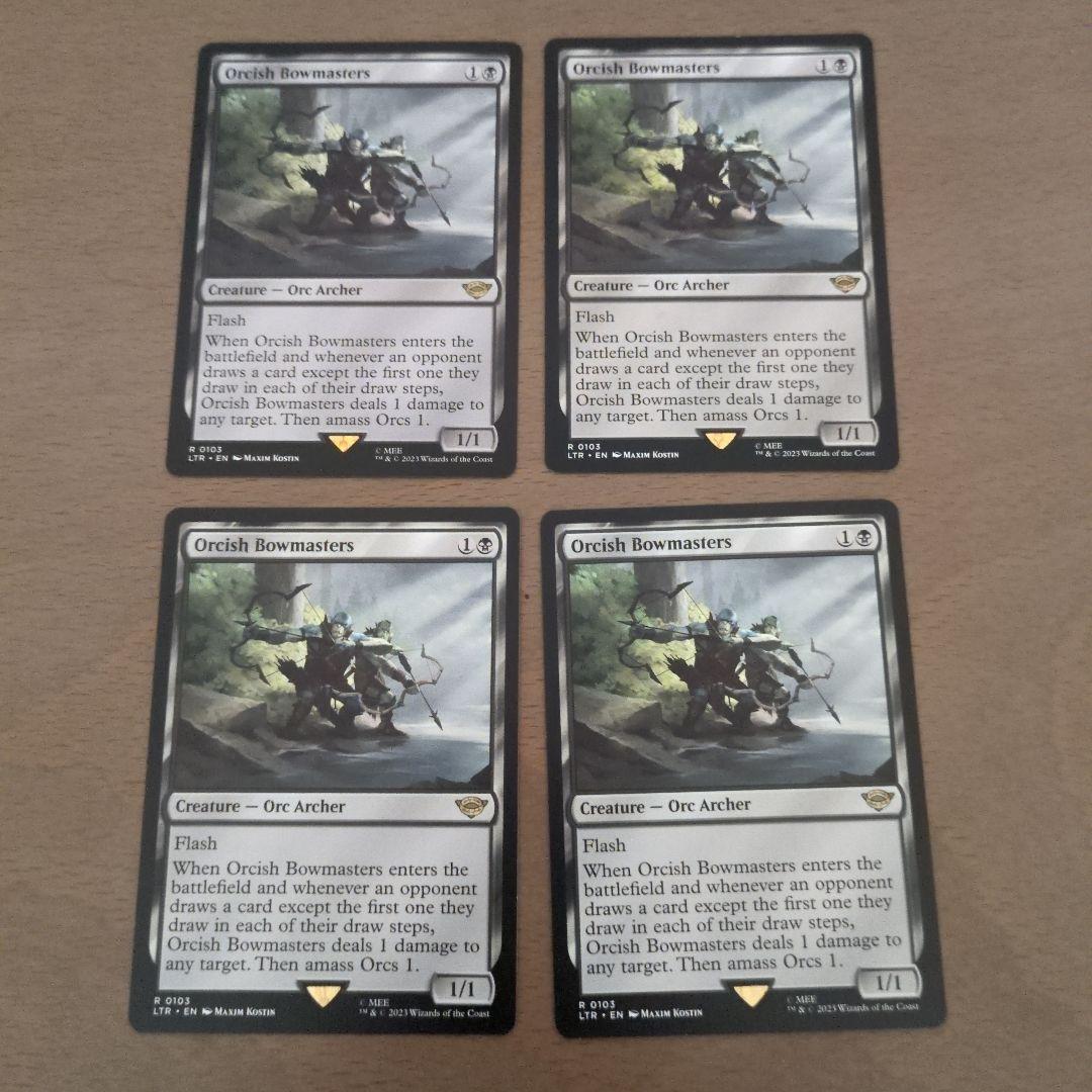 オークの弓使い　英語　4枚セット