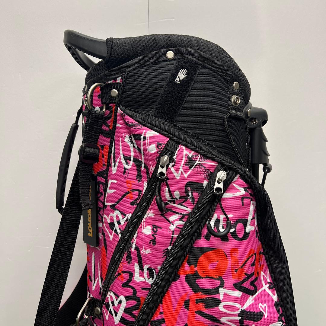 ラウドマウス　LOUDMOUTH キャディバッグ　8.5インチ　ゴルフ　ピンク