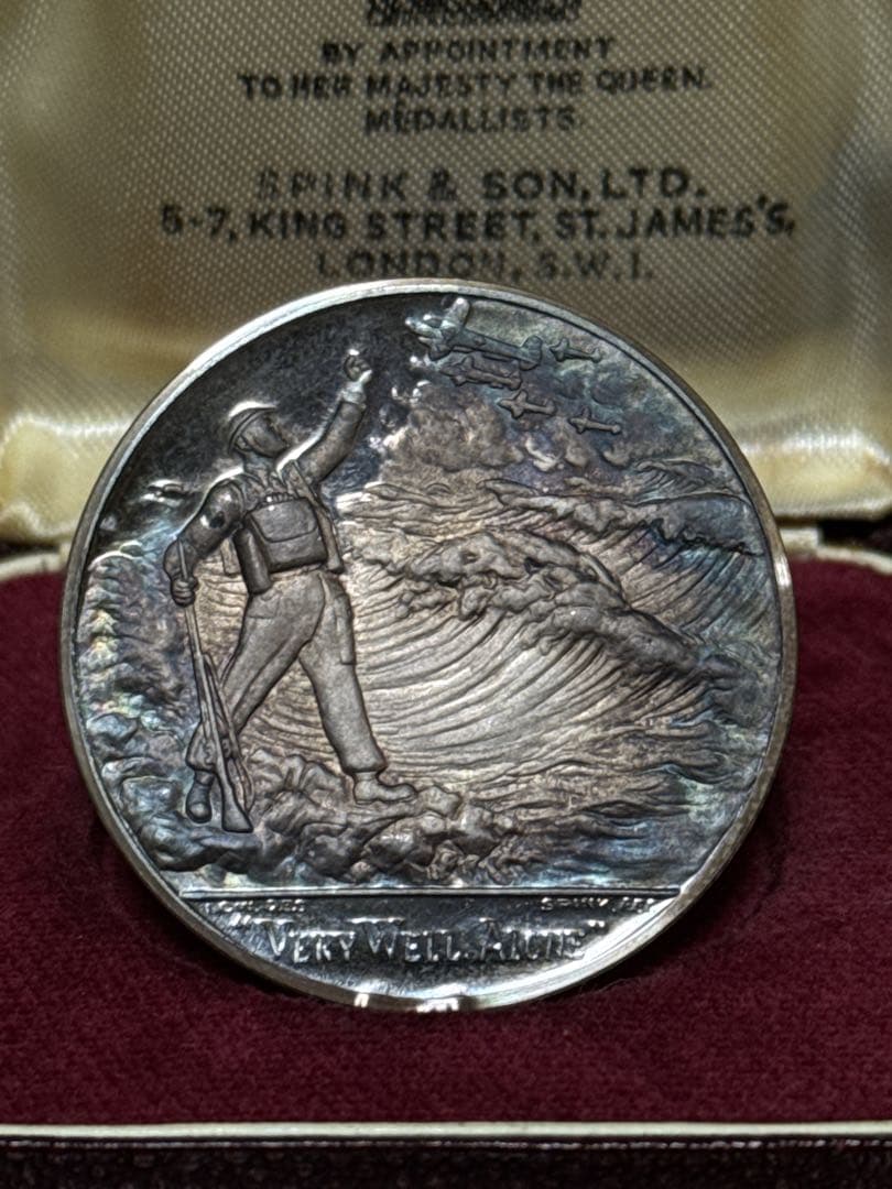 銀無垢 SILVER 925 ウィストン チャーチル 記念メダル 約28.1g