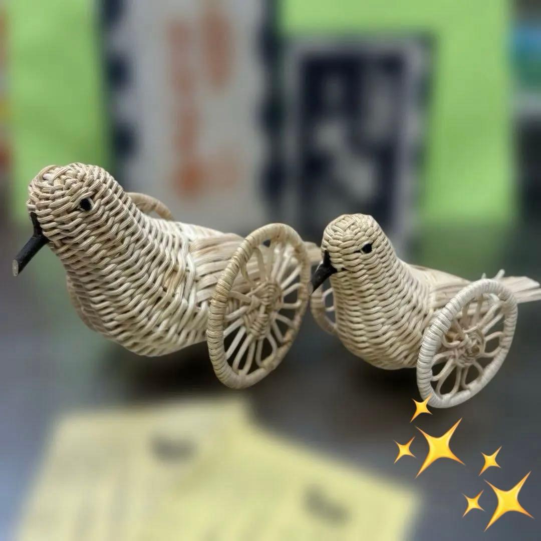 はと車　鳩車　はとぐるま　あけび細工　郷土玩具　レトロ　野沢温泉　箱　説明書付き