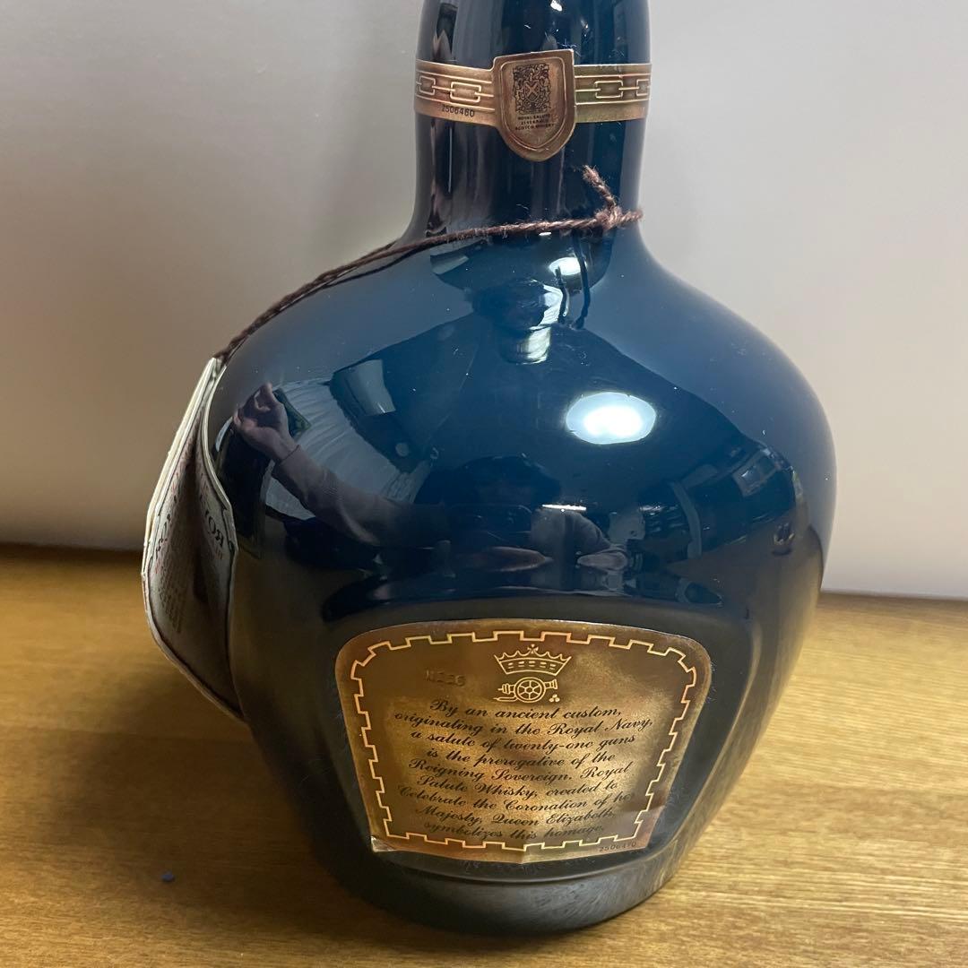 【未開封】ロイヤルサルート　21年　スコッチウイスキー　青ボトル　箱・袋付き