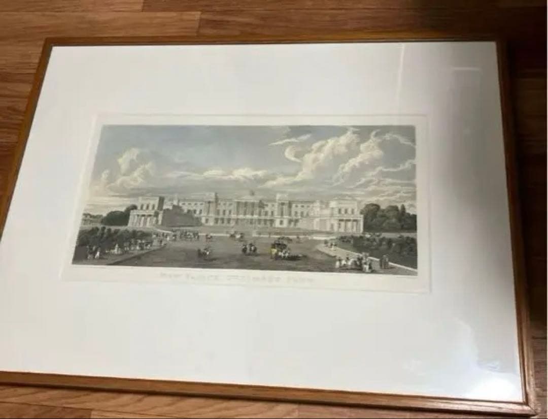 アンティーク版画 リトグラフNEW PALACE ST JAMES PARK