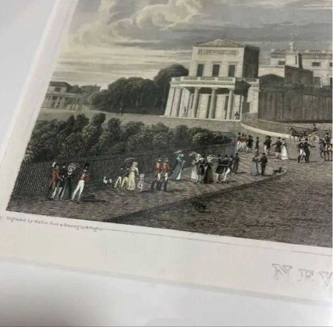 アンティーク版画 リトグラフNEW PALACE ST JAMES PARK