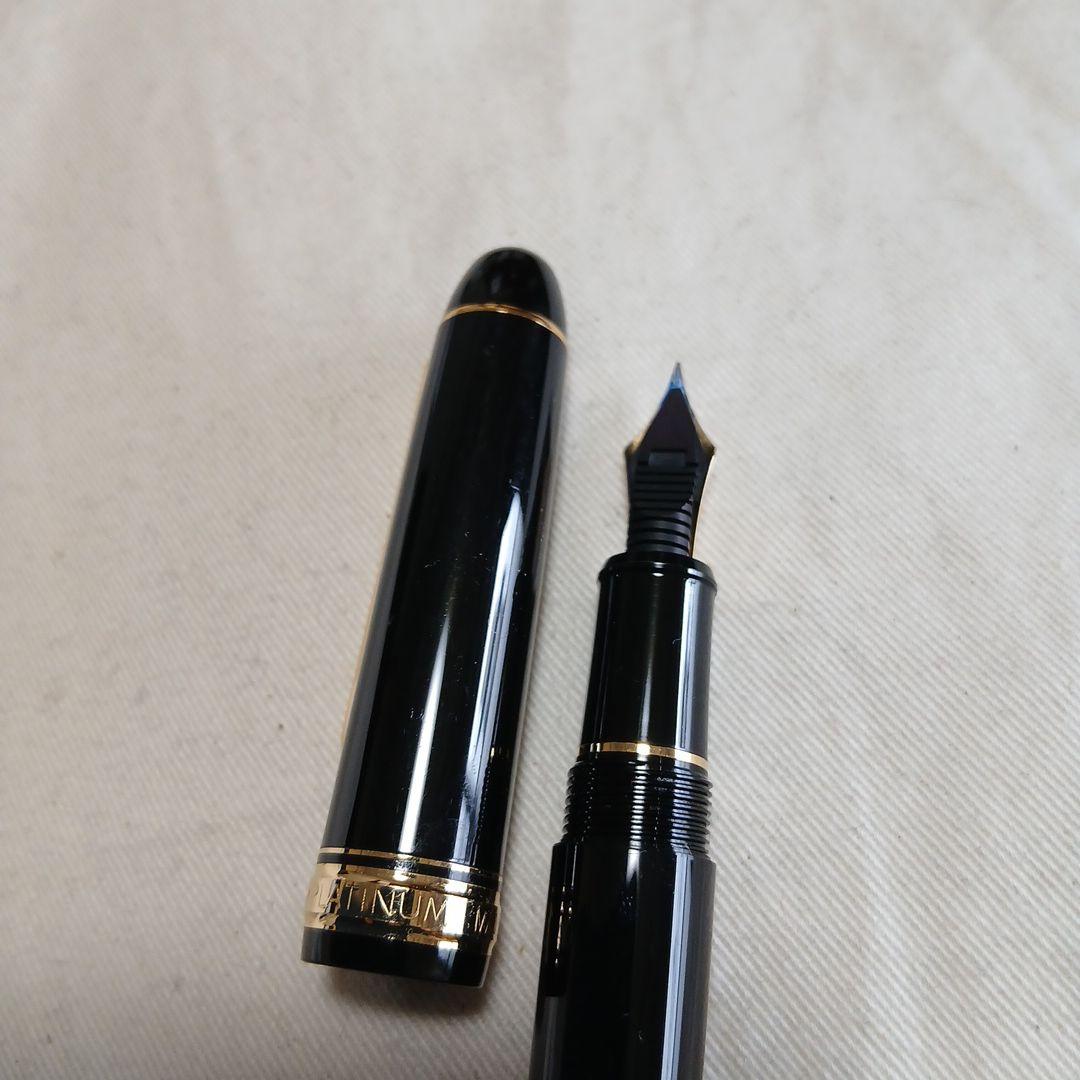 プラチナ3776 14K F 黒 万年筆