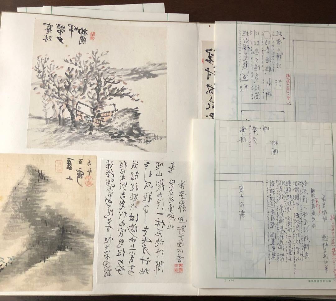 昭和初期　新潟画家　水墨画　江戸から昭和頃　画集　合計82枚　作者名２枚目にあり