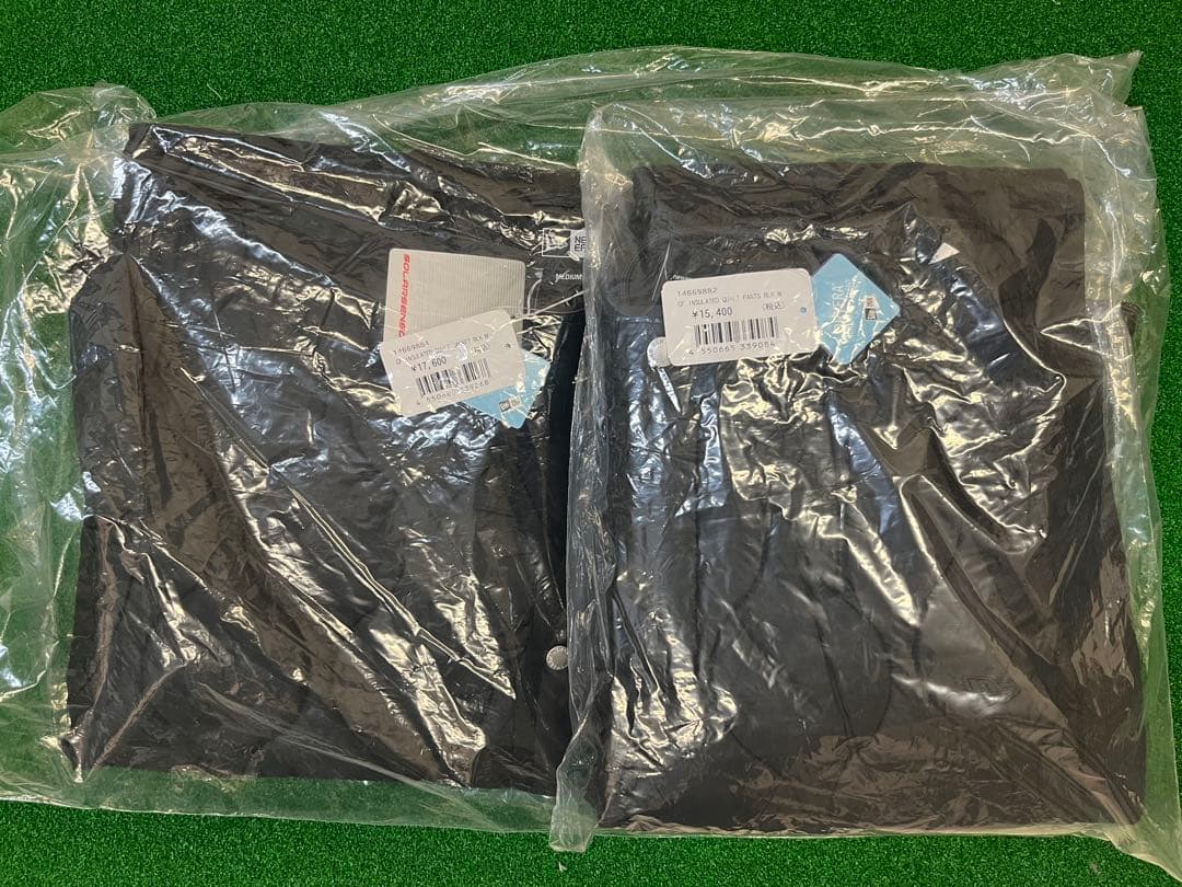 ニューエラゴルフ インサレーテッドキルティング　セットアップ ブラック M