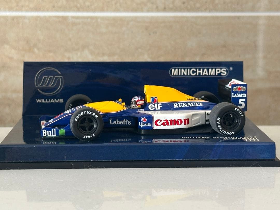 レア MINICHAMPS ウィリアムズ 1/43 マンセル FW14 1991