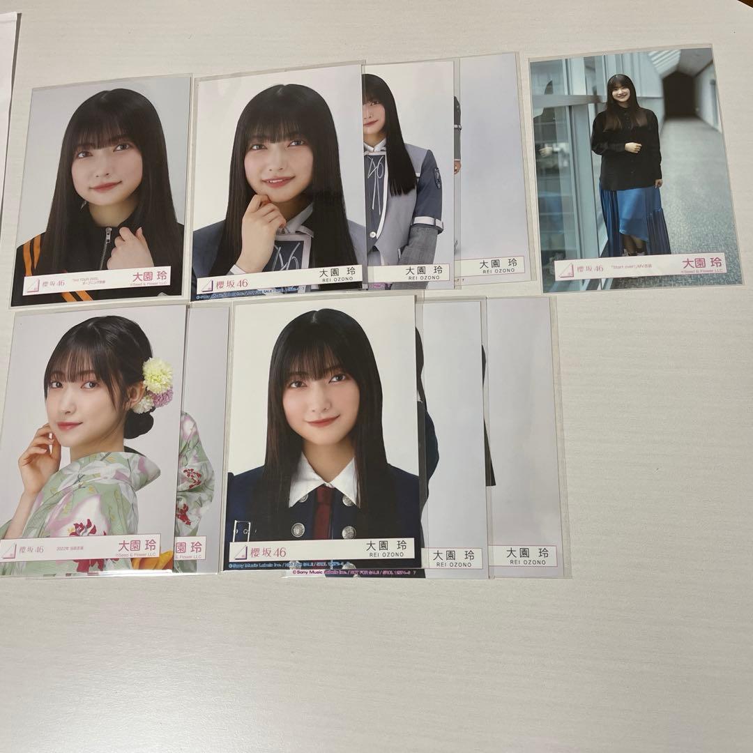 大園玲 サイン アクスタ 生写真 スタオバ 承認欲求 浴衣 封入