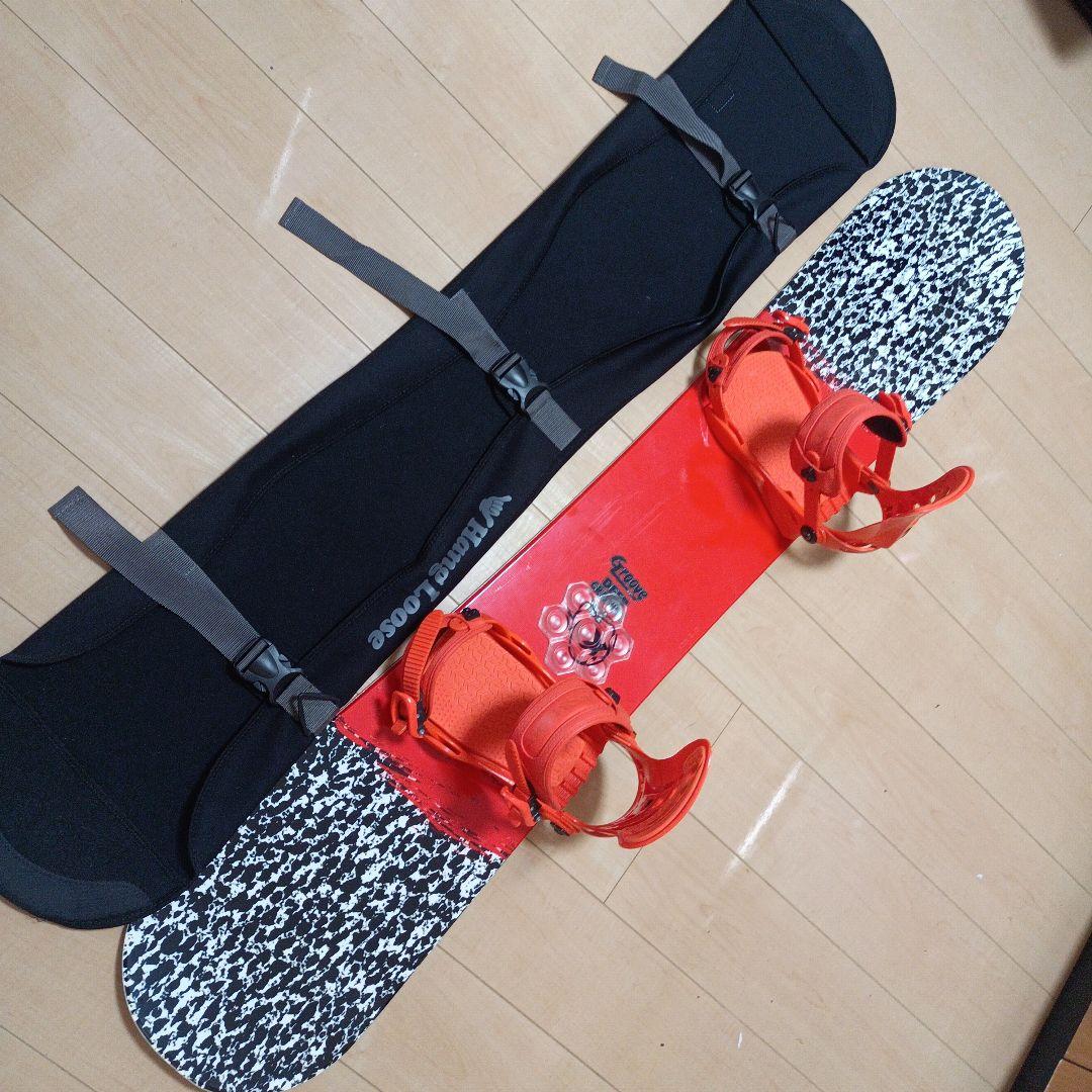 良品スノーボード 、バインディング、ソールカバー三点セット