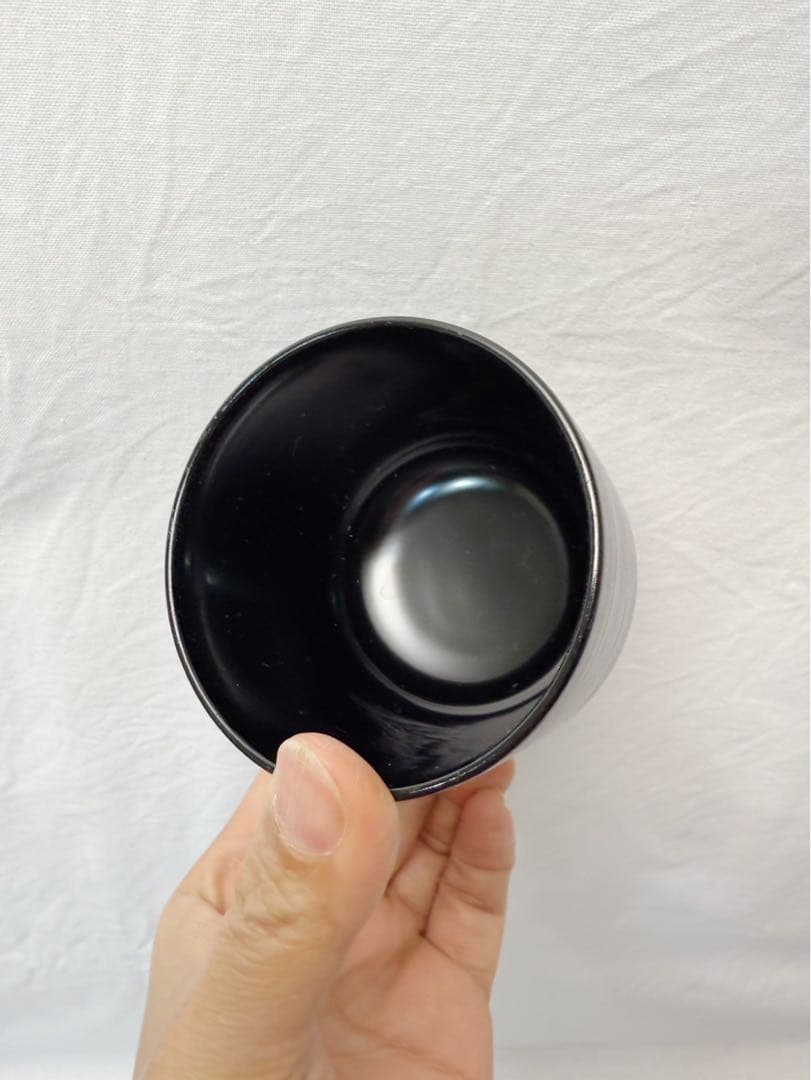 ほぼ未使用 懐石道具 木製黒塗 松葉蒔絵 箸洗い 十客揃 見返し蒔絵 元箱