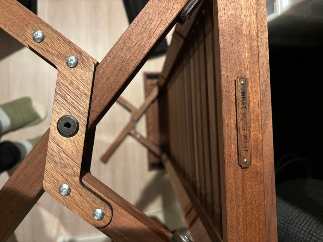 ま*ー様 what we want ロールテーブル　ウォールナット　大