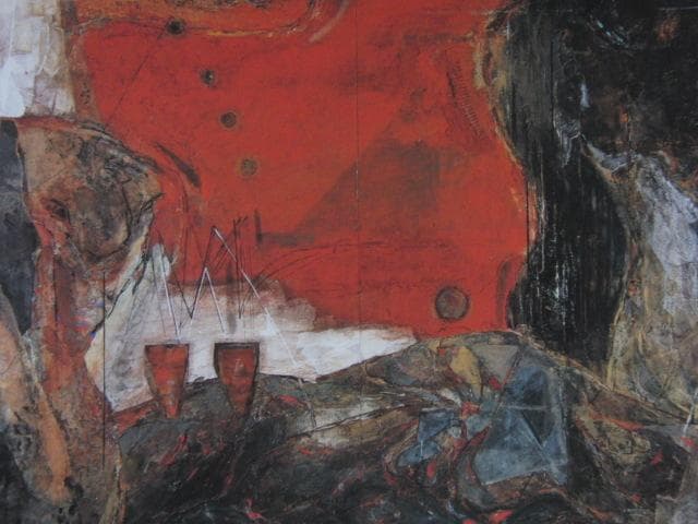 牧野一泉、【盗賊の恋人】、希少な額装用画集より、新品額装付、状態良好