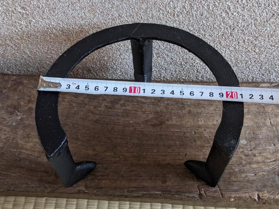 【人気商品　五徳大2個】五徳　鉄製　三ツ爪 五徳大　 約7寸　火鉢 鉄 風炉