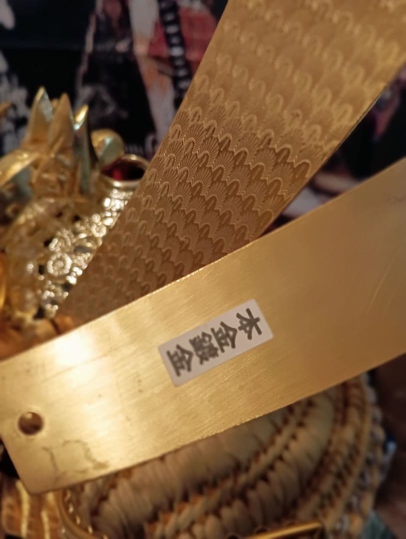 大型サイズ端午の節句伝統的な日本の武士の高級兜飾り装大桐櫃２５号サイズ置物