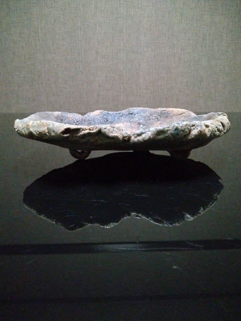 【備前焼 ３足皿】伝統工芸士  森本 桂／送料込み！