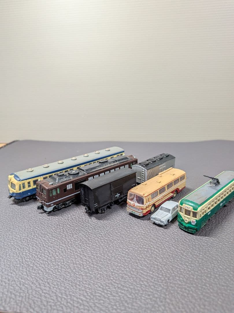 No.57鉄道Nゲージジオラマ車両、貨車 バス等付き