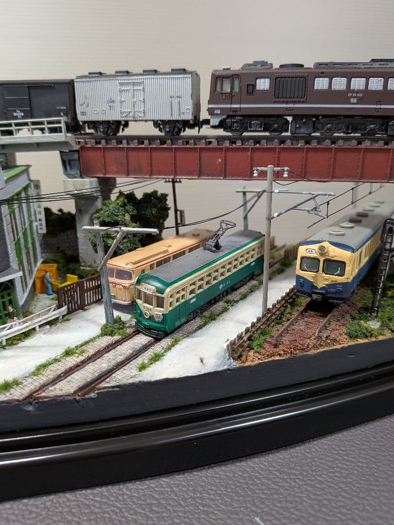 No.57鉄道Nゲージジオラマ車両、貨車 バス等付き