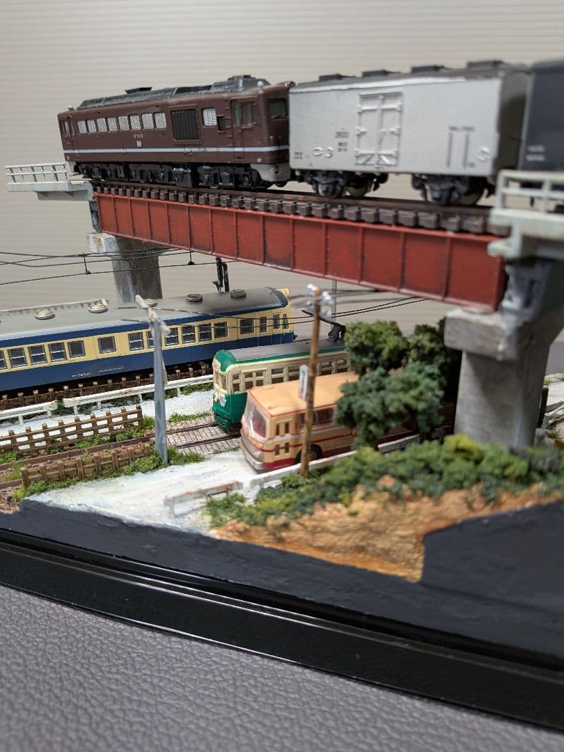 No.57鉄道Nゲージジオラマ車両、貨車 バス等付き