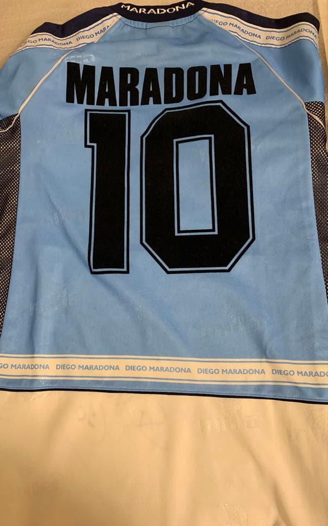 (本物) Auto Jersey Maradona Milla /3000