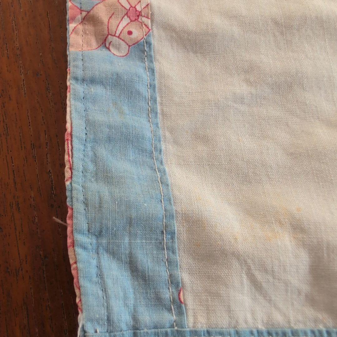 パッチワークキルト　アンティークキルト　動物柄