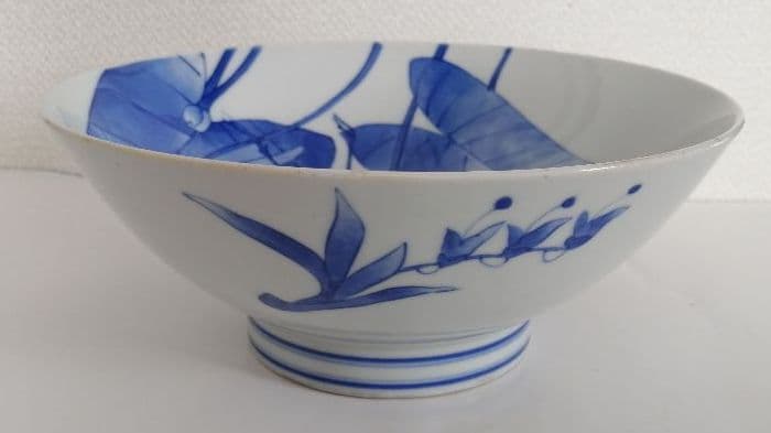 鳥の絵　焼物　どんぶり