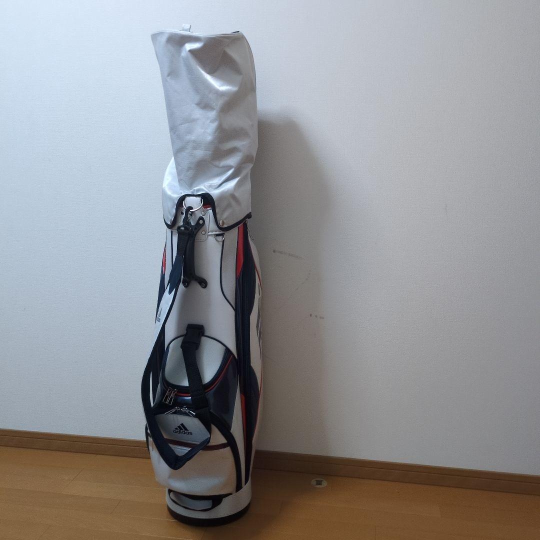 adidas キャディバッグ ホワイト/レッド/ブルー
