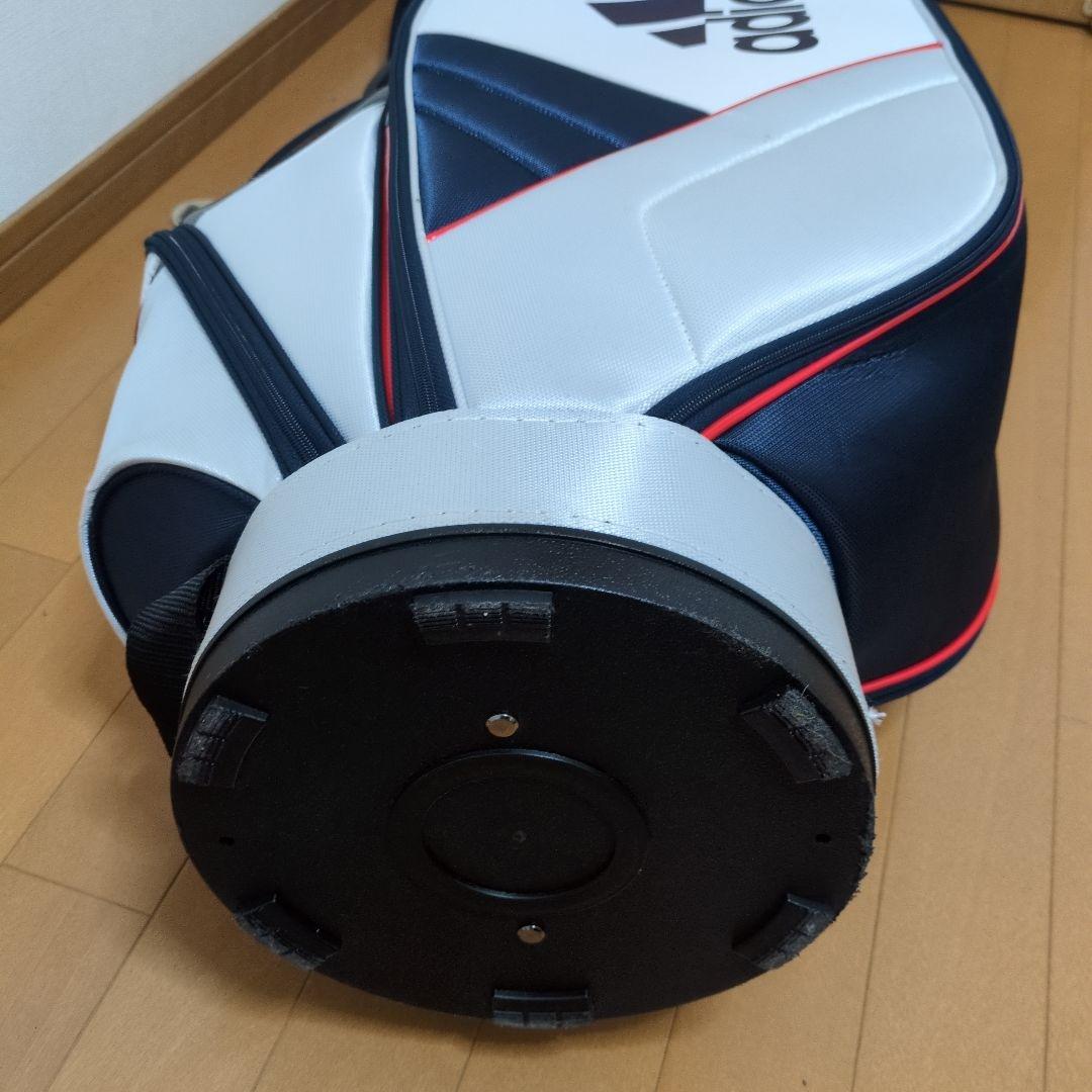 adidas キャディバッグ ホワイト/レッド/ブルー