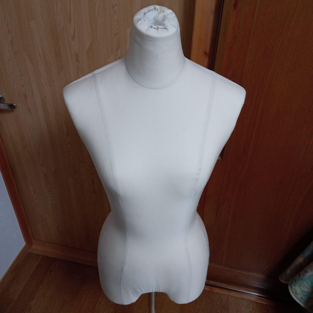 ホワイト マネキン 布製 金属スタンド❺