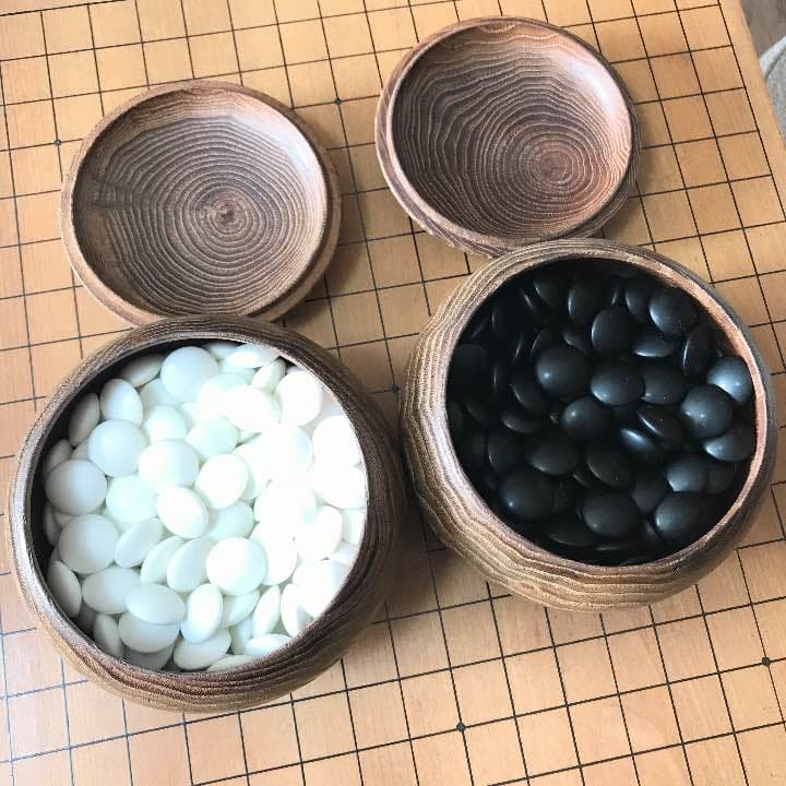 上級 桂碁盤 碁石 碁笥 蓋 セット