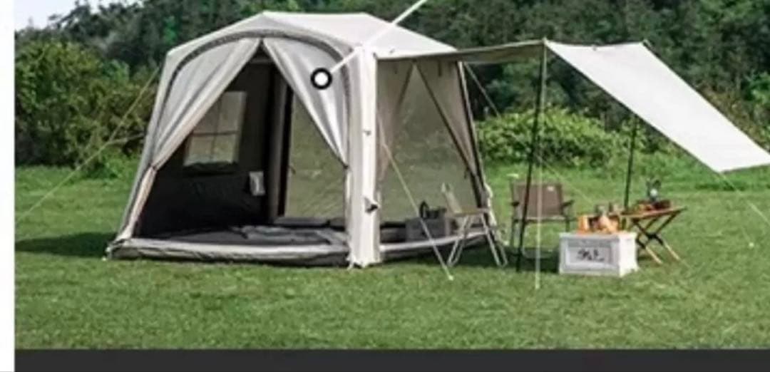 Naturehike 車一体型防水キャンプテント ベージュ(設営簡単 超美品)