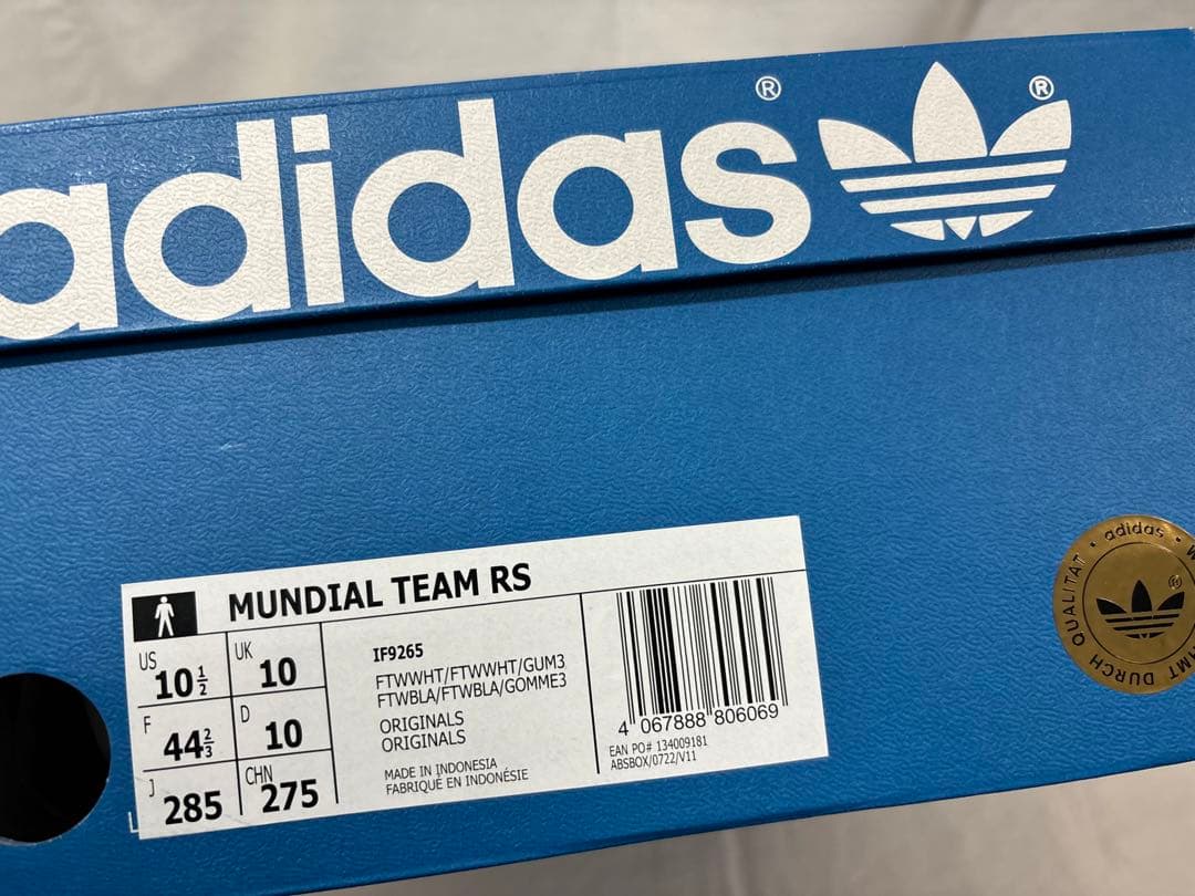 adidas mundial team rs white 28.5 ムンディアル