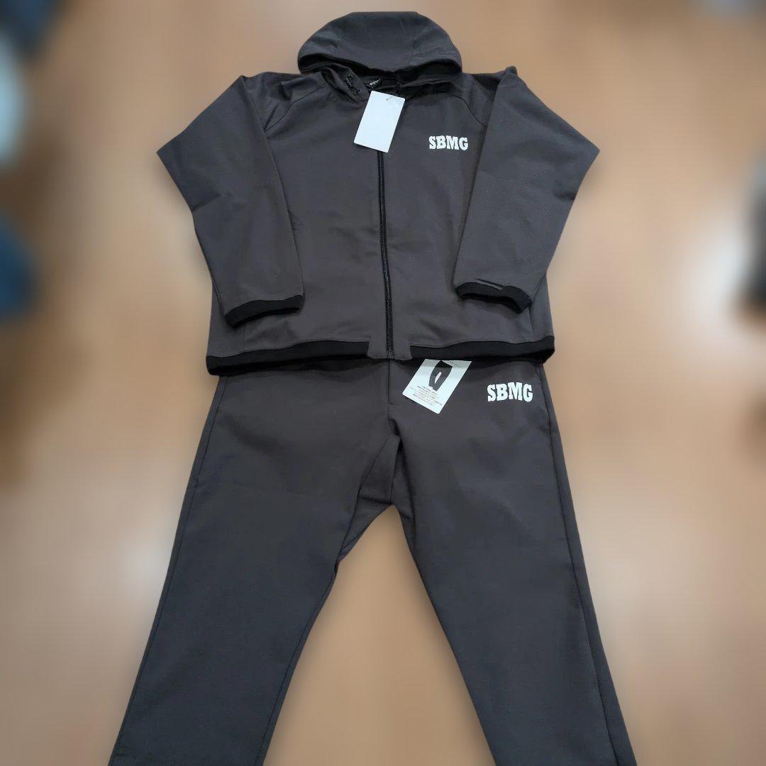 【SBMG】ドリブンスウェット　セットアップ　ジョガーパンツ　LL　チャコール